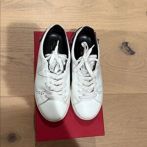 White Valentino Leather Sneakers